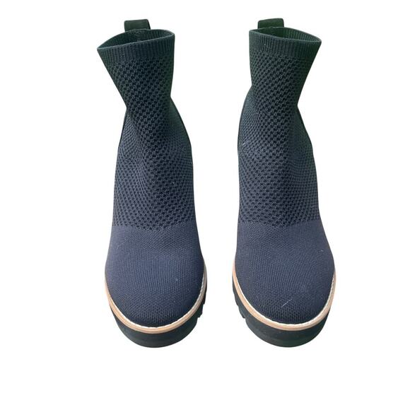 EILEEN FISHER London Knit Wedge Black Bootie - Size 6 - Picture 13 of 14
